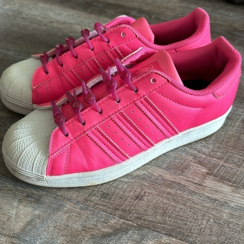 ADIDAS Pink Sneakers, Size 5 - Picture 3 of 7